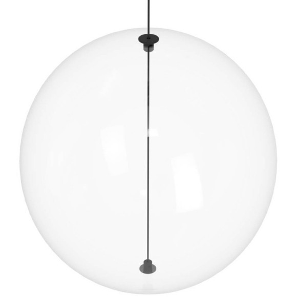 390333 Люстра диммируемая ESPARDELLO, 6X5,4W (LED), 3000K, 3060lm, ?580, сталь, черный/стекло, прозрачный