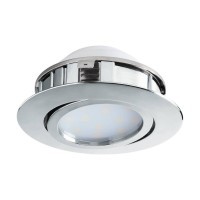 95848 Светодиодный встраиваемый светильник PINEDA регулир., 1х6W(LED), ?84, пластик, хром