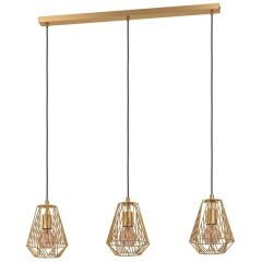 43696 Подвесной потолочный светильник (люстра) STYPE, 3Х40W, E27, L950, B200, H1100, сталь, золотой