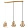 43696 Подвесной потолочный светильник (люстра) STYPE, 3Х40W, E27, L950, B200, H1100, сталь, золотой