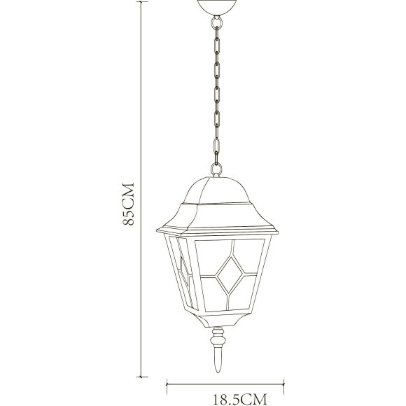 Уличный подвесной светильник Arte Lamp BERLIN A1015SO-1BN