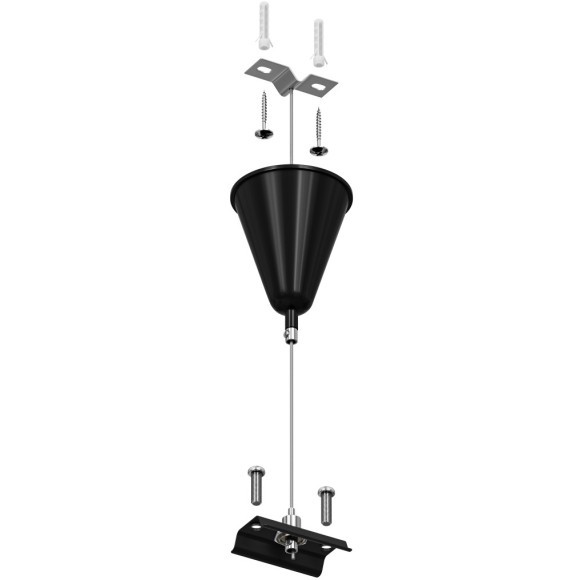 Подвес 1шт, 1.5м, для накладных однофазных шинопроводов Denkirs TR1105-BK