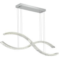 SL6206.103.50 Светильник подвесной ST-Luce Хром/Прозрачный LED 1*50W 3000K ACENO