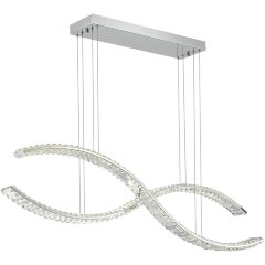 SL6206.103.50 Светильник подвесной ST-Luce Хром/Прозрачный LED 1*50W 3000K ACENO SL6206.103.50 Светильник подвесной ST-Luce Хром/Прозрачный LED 1*50W 3000K ACENO