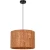Arte Lamp STRAW A7089SP-1BK Подвесной современный светильник в эко стиле, с плафоном из натуральной пробки диаметром 38 см, основание черный металл, макс. высота 105 см, лампа E27 1шт до 40Вт IP20 220В