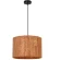 Arte Lamp STRAW A7089SP-1BK Подвесной современный светильник в эко стиле, с плафоном из натуральной пробки диаметром 38 см, основание черный металл, макс. высота 105 см, лампа E27 1шт до 40Вт IP20 220В