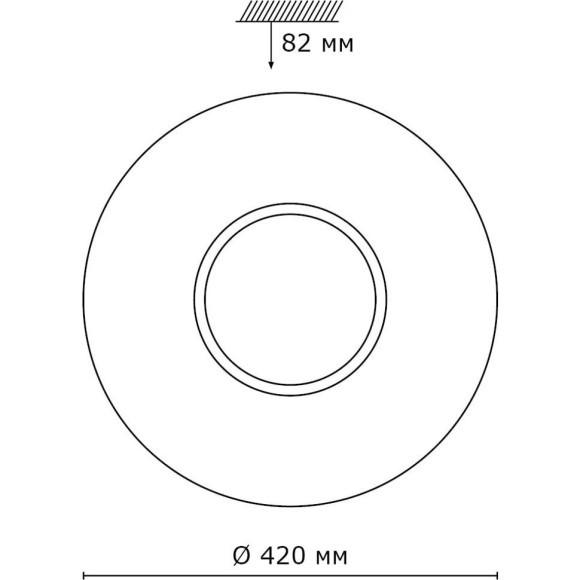Настенно-потолочный светильник Sonex 2048/DL VISMA IP43 светодиодный LED 48W