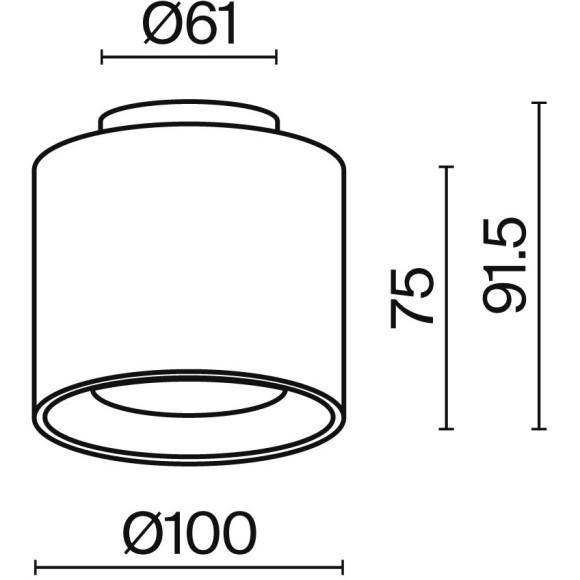 Потолочный светильник Technical C009CW-L12W4K Потолочный светильник Technical C009CW-L12W4K