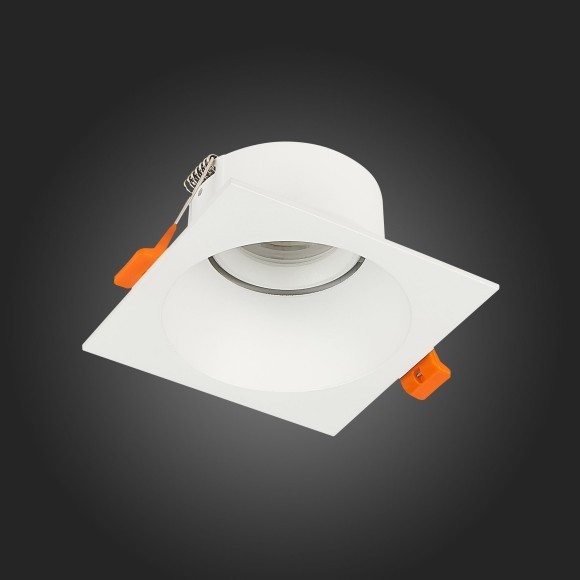 ST207.518.01 Св-к встр. Белый GU10 1*50W  L103xW103xH52 220V Без ламп Встраиваемые светильники