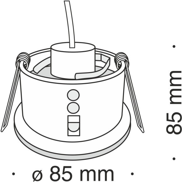 Встраиваемый светильник Maytoni DL032-2-01B Zoom IP65 под лампу 1xGU10 50W
