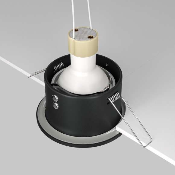 Встраиваемый светильник Maytoni DL032-2-01B Zoom IP65 под лампу 1xGU10 50W