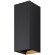 Maytoni Drape O525WL-L10B3K Уличный настенный прямоугольный светодиодный фасадный светильник-бра высотой 17 см, стиль минимализм, свет вверх-вниз, металл черный алюминий, LED 10Вт 3000K 550Лм CRI80 80° 220В IP65 -40...+50°C