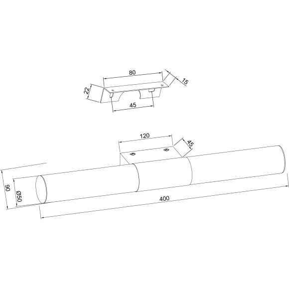 Подсветка для зеркал и картин Maytoni MIR001WL-L8CH Aurelio IP44 LED 8W Подсветка для зеркал и картин Maytoni MIR001WL-L8CH Aurelio IP44 LED 8W