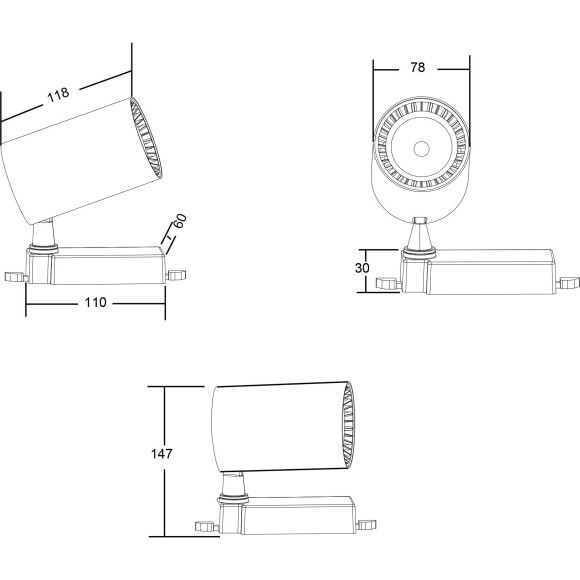Однофазный двужильный светодиодный трековый светильник Maytoni Unity TR029-3-10W4K-W Vuoro 4000К 1000Лм CRI80+ 24° 10Вт Однофазный двужильный светодиодный трековый светильник Maytoni Unity TR029-3-10W4K-W Vuoro 4000К 1000Лм CRI80+ 24° 10Вт