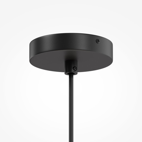 Подвесной светильник с черными основанием и тканевым плафоном, лампы Е14 5шт, Maytoni Bergamo MOD613PL-05GR1