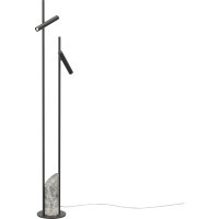 MOD460FL-L6B3K Торшер с основанием из мрамора и черного металла, независимый выкл. на каждом плафоне, 6Вт 250Лм 3000К CRI80 180° Maytoni Trust