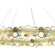 SL6133.303.16 Светильник подвесной ST-Luce Латунь/Прозрачный G9 16*5W 4000K SWATCH