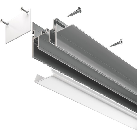 Алюминиевый профиль для натяжного потолка 51x35 ALM013S-2M