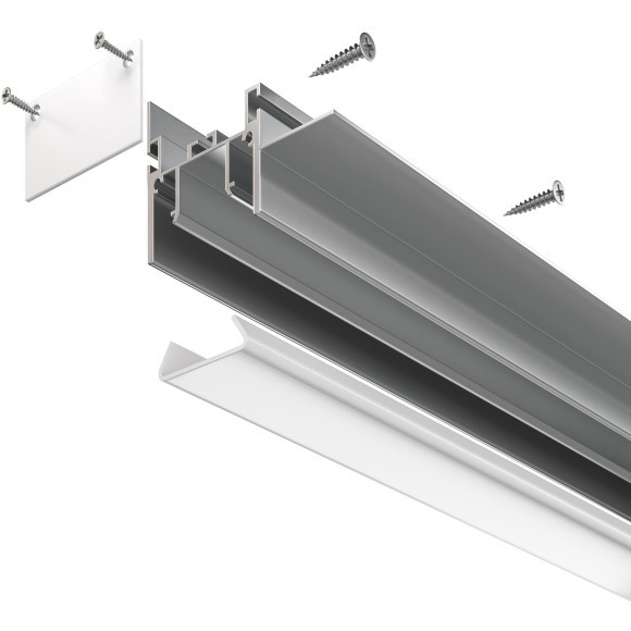 Алюминиевый профиль для натяжного потолка 51x35 ALM013S-2M