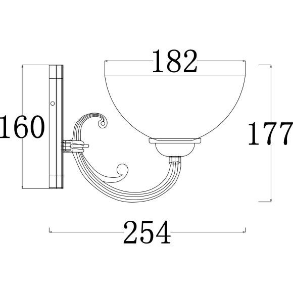 Бра Freya FR2012-WL-01-BZ Herbert под лампу 1xE27 60W Бра Freya FR2012-WL-01-BZ Herbert под лампу 1xE27 60W
