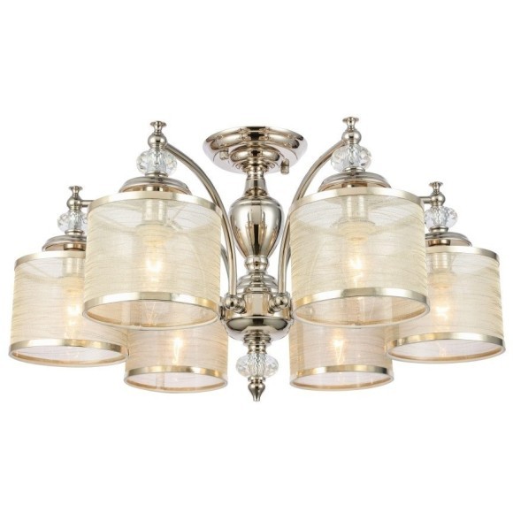 SL1750.102.06 Люстра потолочная ST-Luce Никель/Золотистый E14 6*40W CORESIA