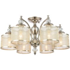 SL1750.102.06 Люстра потолочная ST-Luce Никель/Золотистый E14 6*40W CORESIA SL1750.102.06 Люстра потолочная ST-Luce Никель/Золотистый E14 6*40W CORESIA