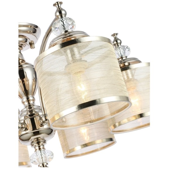 SL1750.102.06 Люстра потолочная ST-Luce Никель/Золотистый E14 6*40W CORESIA