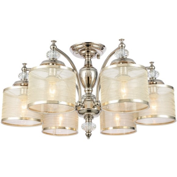 SL1750.102.06 Люстра потолочная ST-Luce Никель/Золотистый E14 6*40W CORESIA