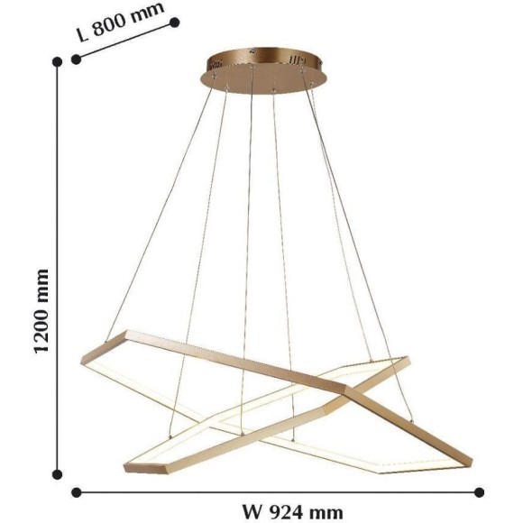 Подвесной светильник Hexagon 2103-14P