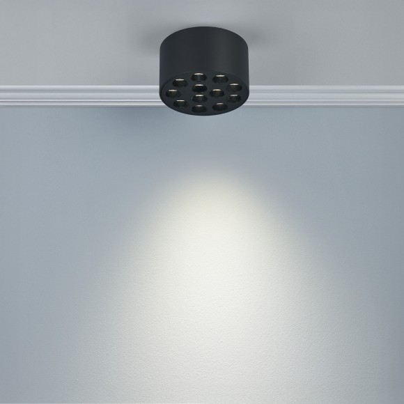 Светильник потолочный 9W 750LM 4000K, черный Guarda Lightstar 080947