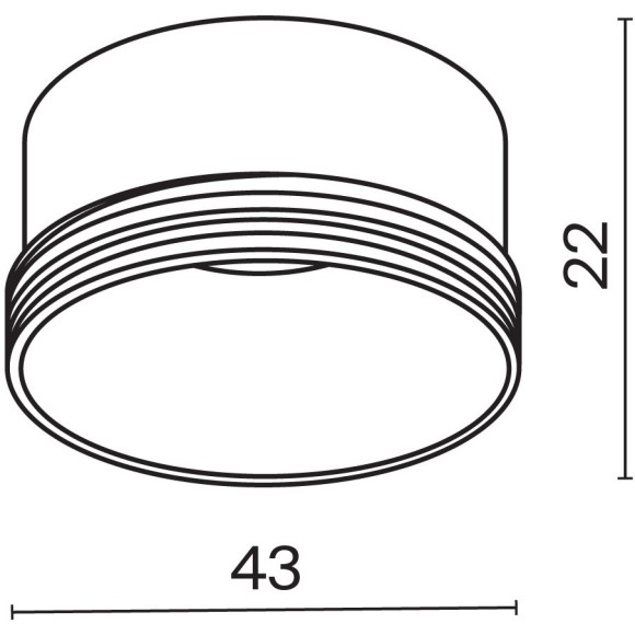 Декор. кольцо (для светильников серии Focus с диам. плафона 45мм) RingS-5-W Декор. кольцо (для светильников серии Focus с диам. плафона 45мм) RingS-5-W
