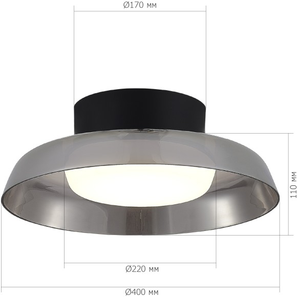 SL6019.412.01 Декоративный потолочный светодиодный светильник 36W 3000K RA90 2980Лм 120° ST Luce FORAY