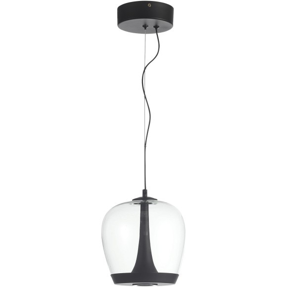 SL6014.423.01 Светильник подвесной ST-Luce Черный/Прозрачный, Черный LED 1*17W 3000K RIPPLE