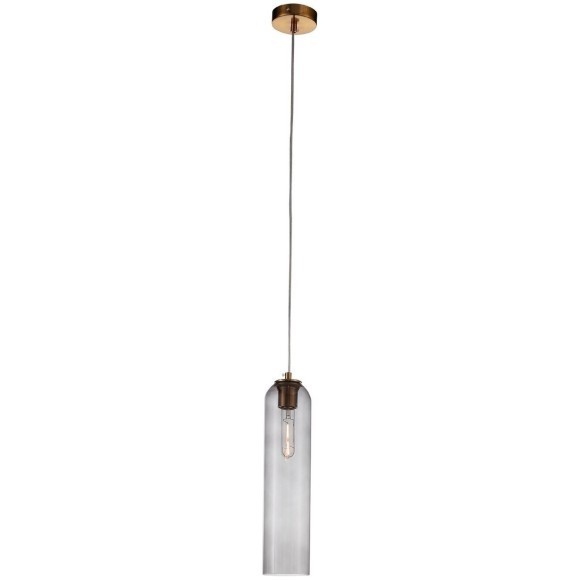 SL1145.343.01 Светильник подвесной ST-Luce Латунь/Дымчатый E27 1*60W CALLANA