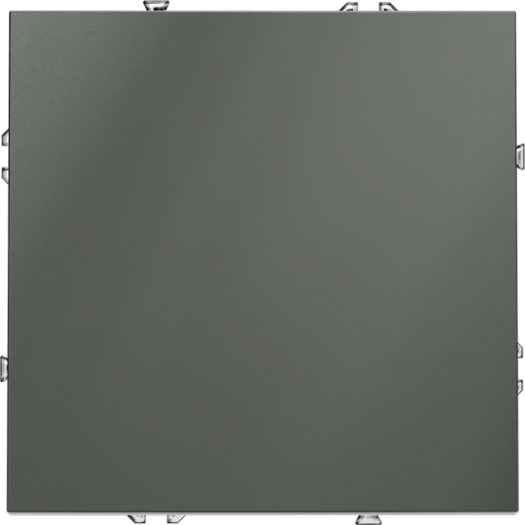 Выключатель встраиваемый VOLTUM S70 одноклавишный 10А, (титан)