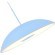 SL6128.703.01 Светильник подвесной ST-Luce Голубой/Голубой LED 1*24W 3000K LID
