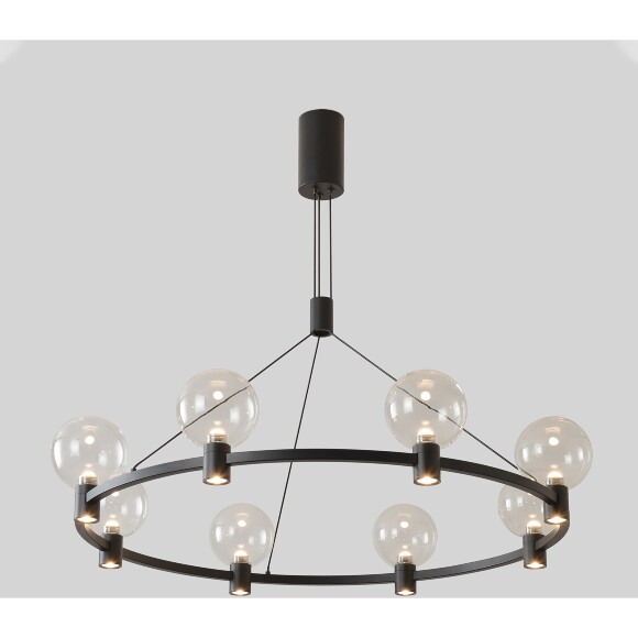 Люстра Crystal Lux DUET SP56W LED BLACK 4090/356