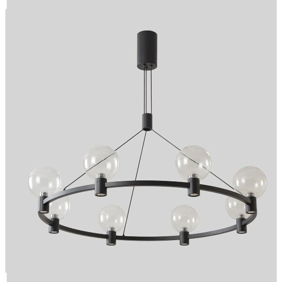 Люстра Crystal Lux DUET SP56W LED BLACK 4090/356