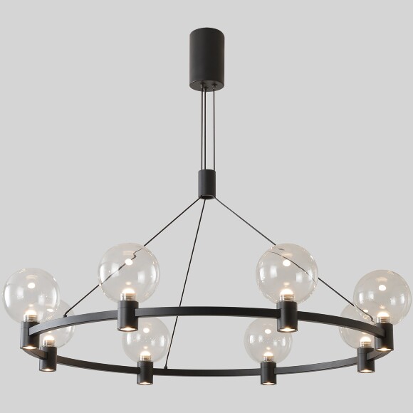 Люстра Crystal Lux DUET SP56W LED BLACK 4090/356