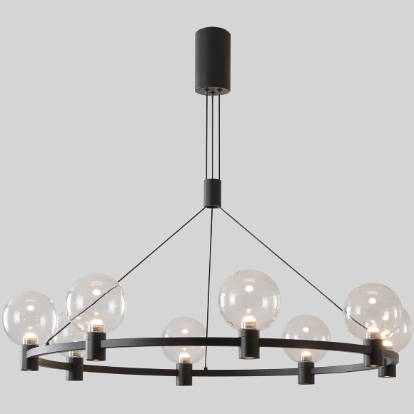 Люстра Crystal Lux DUET SP56W LED BLACK 4090/356