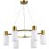 SLE1139-303-06 Светильник подвесной Латунь/Белый E14 6*60W GESSI