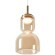 Freya Ore FR5636PL-L6AM Подвесной LED-светильник в стиле модерн, 6 Вт, 3000К, CRI 80, 350 лм, 120°, 220В, основание металл цвета латунь, плафон янтарное стекло, диаметр 140 мм, высота 450 - 2350 мм