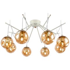 SLE110202-08 Светильник потолочный Белый/Янтарный E14 8*40W CALLETTA SLE110202-08 Светильник потолочный Белый/Янтарный E14 8*40W CALLETTA