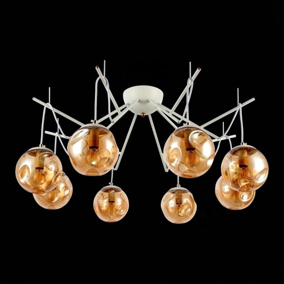 SLE110202-08 Светильник потолочный Белый/Янтарный E14 8*40W CALLETTA SLE110202-08 Светильник потолочный Белый/Янтарный E14 8*40W CALLETTA