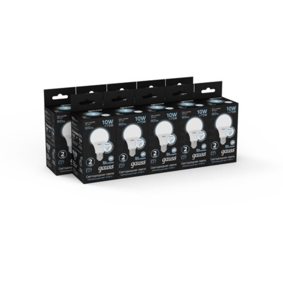 102502210-M Лампа Gauss A60 10W 800lm 4100К E27 Сенсор LED 1/10/100