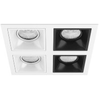 Встраиваемый светильник Lightstar D54606060707 Domino под лампы 4xGU5.3 200W