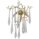 Бра Crystal Lux REINA AP3 GOLD PEARL