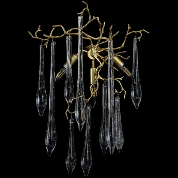 Бра Crystal Lux REINA AP3 GOLD PEARL