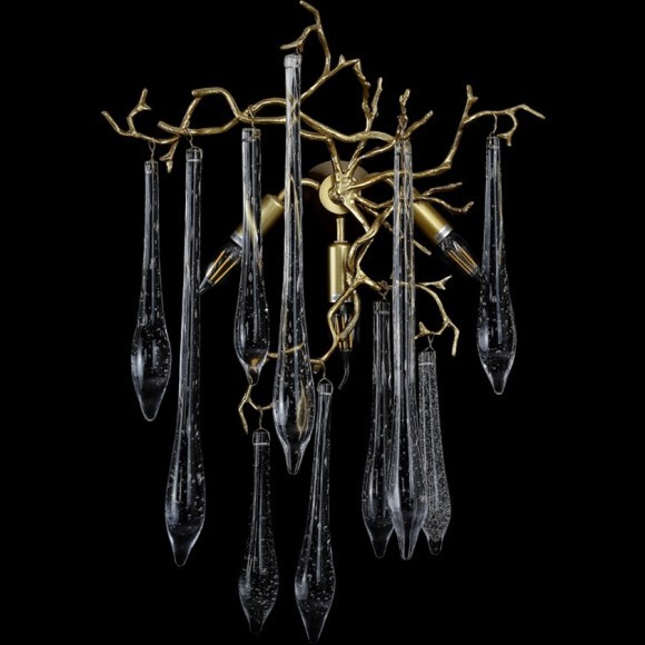 Бра Crystal Lux REINA AP3 GOLD PEARL