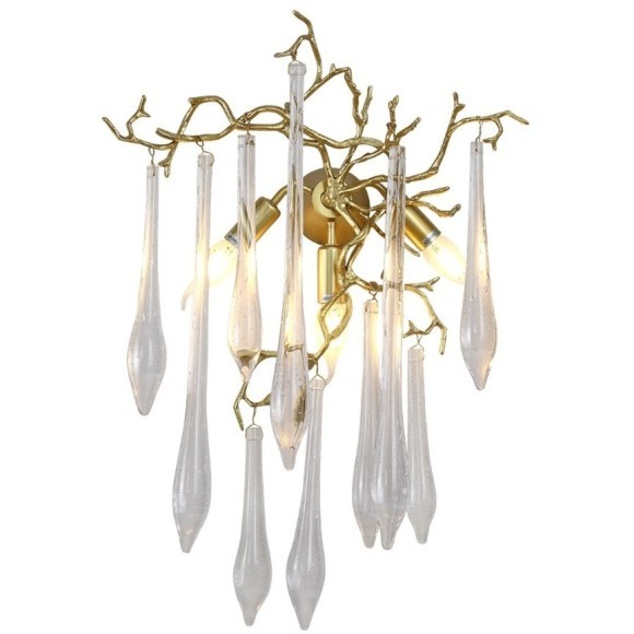 Бра Crystal Lux REINA AP3 GOLD PEARL